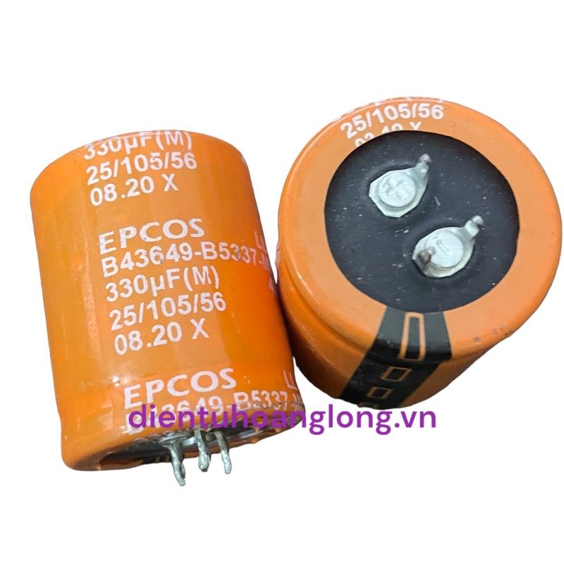 Tụ 330uF -450V EPCOS tháo máy (30x36)