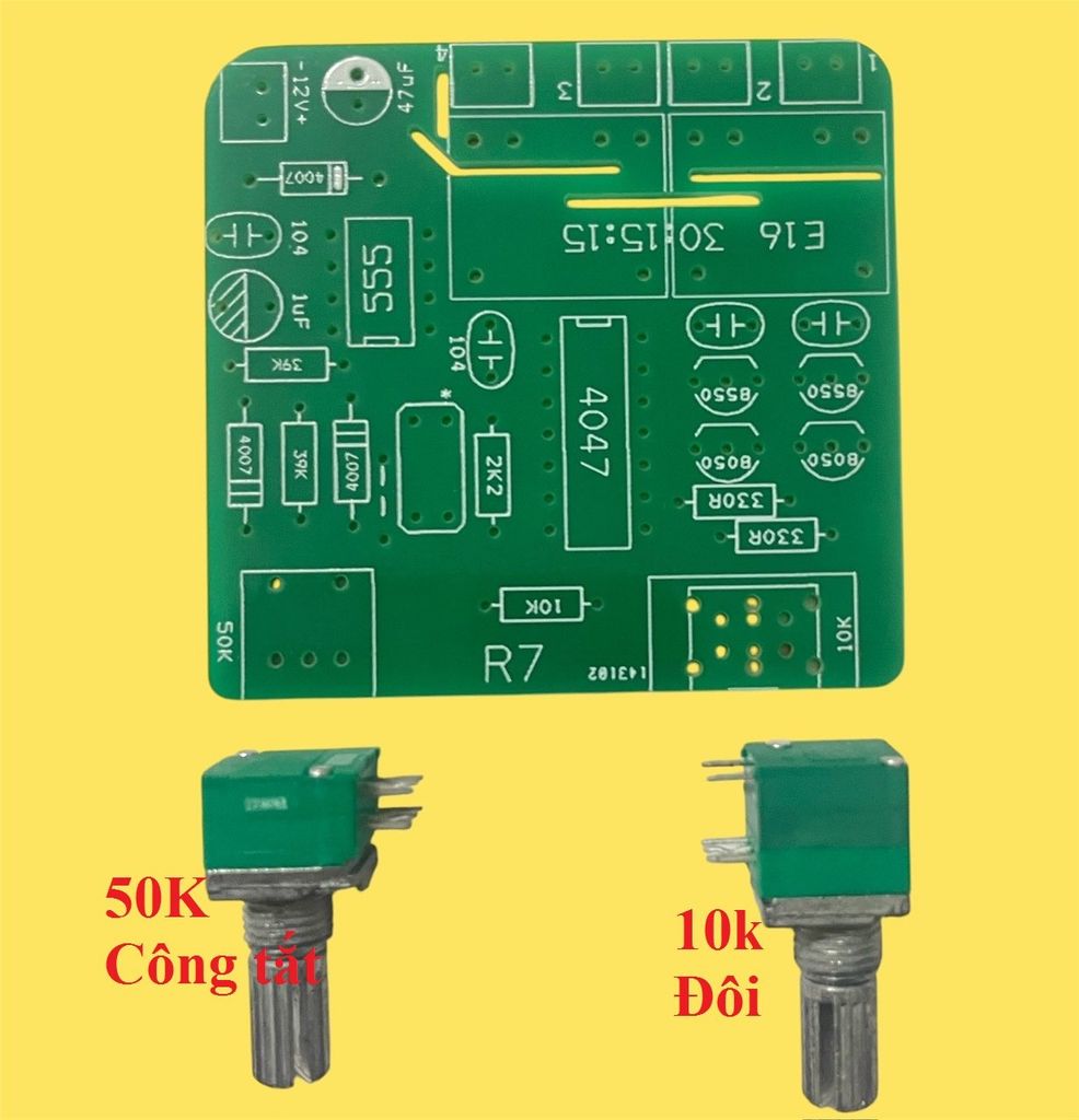 Mạch lái cầu H 4047 R7 (mạch trống)