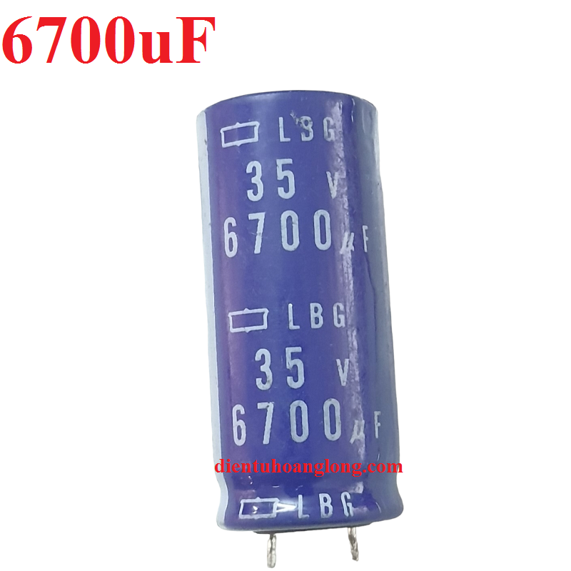 Tụ 35V 6700uF tháo máy tím (18x40)