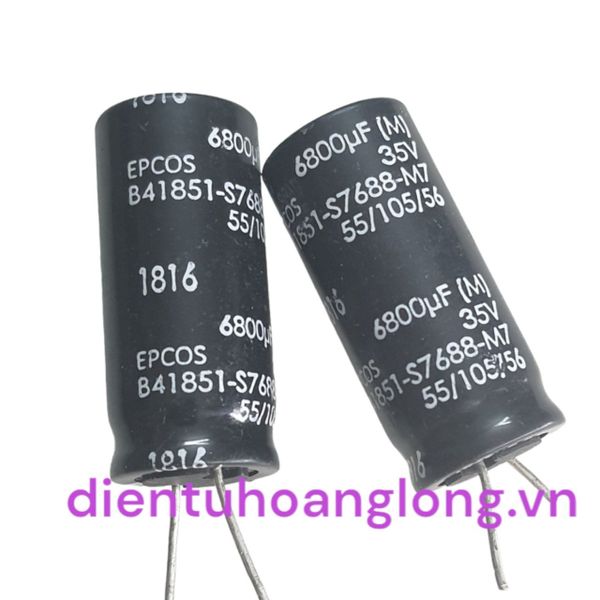 Tụ 35V 6800uF (EPCOS) tháo máy (18x40) 