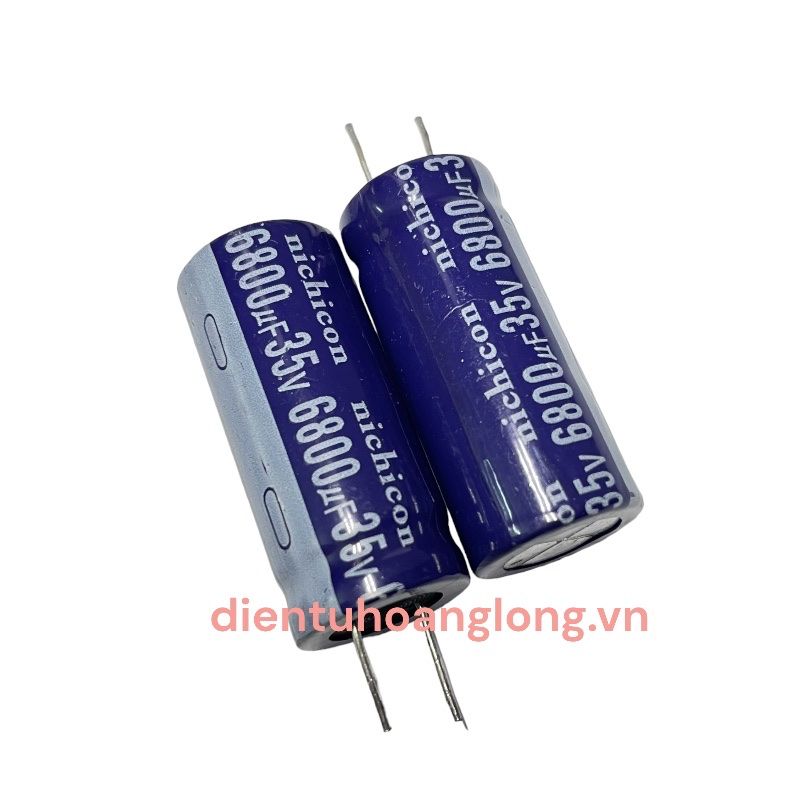 Tụ 35V 6800uF tháo máy Nichicon (18x40)