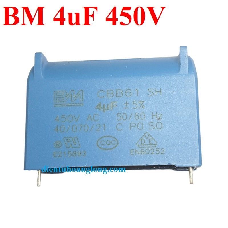 Tụ BM đứng 4uF 450V