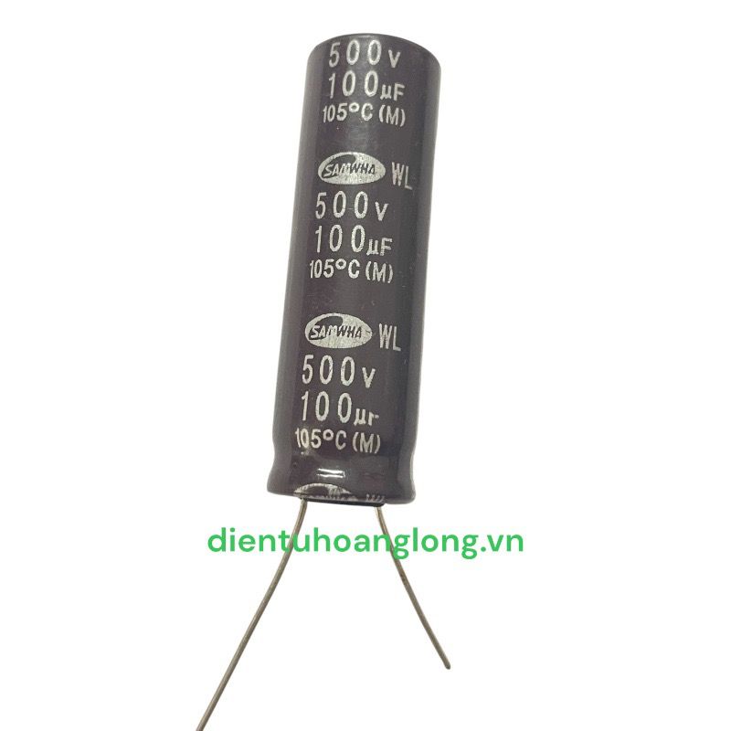 Tụ 100uF - 500V SAMWHA mới (16x50)