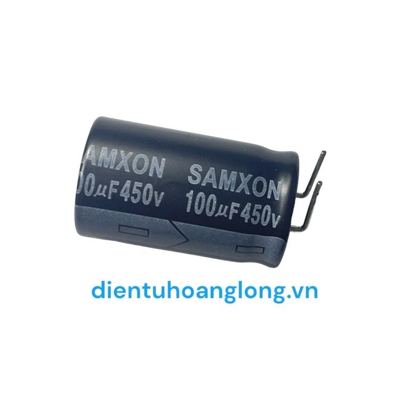 Tụ 100uF 450V SAMXON mới (18X30)