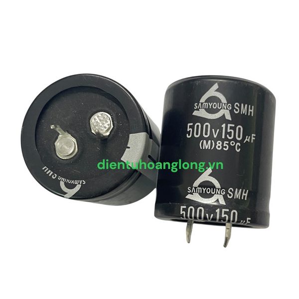  Tụ 150uF-500V SAMYOUNG mới (30x35) 
