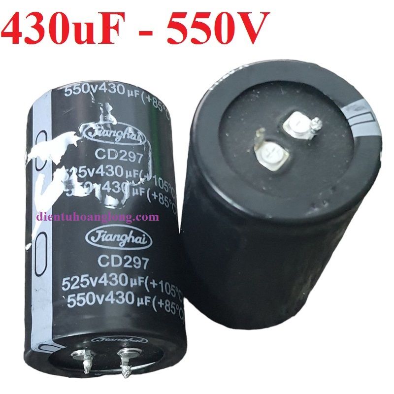 Tụ 430uF-550V chân cứng (35X60)