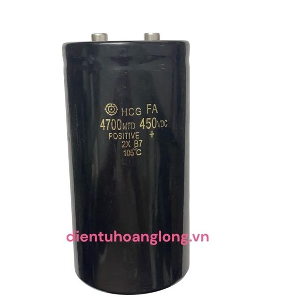  Tụ 4700uF - 450V đầu vít (75X150) tháo máy 