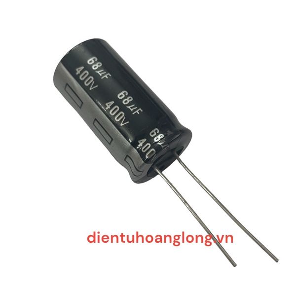  Tụ 68uF - 400V chân mềm ĐEN mới 