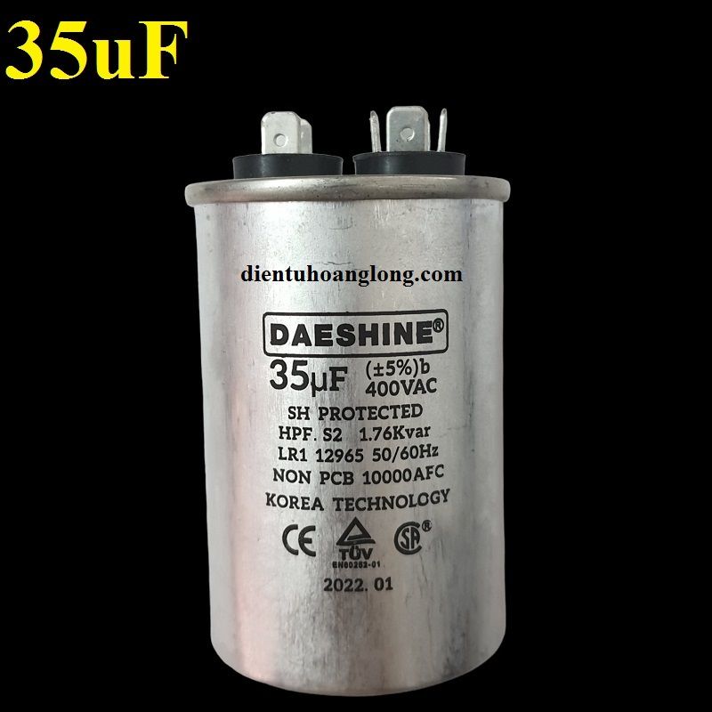 Tụ nhôm DAESHINE 35uF 400V