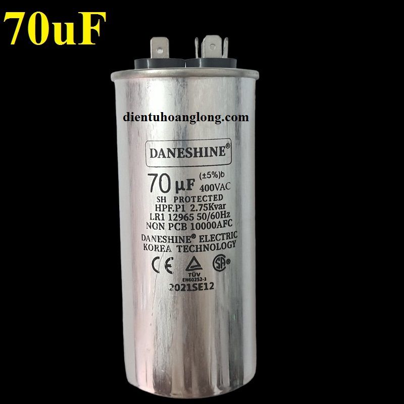 Tụ nhôm DAESHINE 70uF 400V