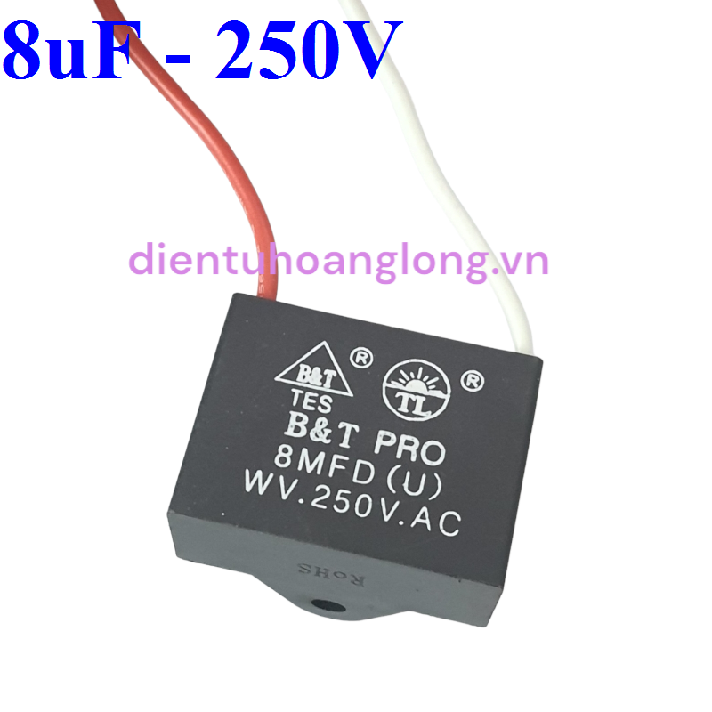 Tụ mặt trời 250v - 8uF