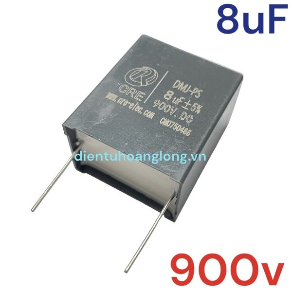  Tụ đứng 8uF 900V 