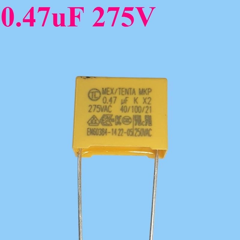 Tụ 0.47uF - 275V (chân dài)