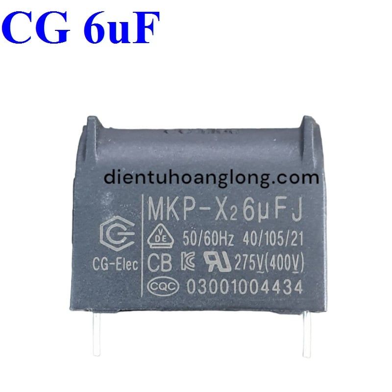 Tụ CG đứng 6uF 275V