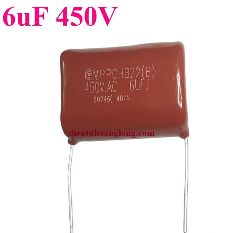 Tụ kẹo đỏ 6uf 450V