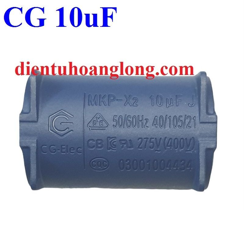 Tụ CG đứng 10uF 275V