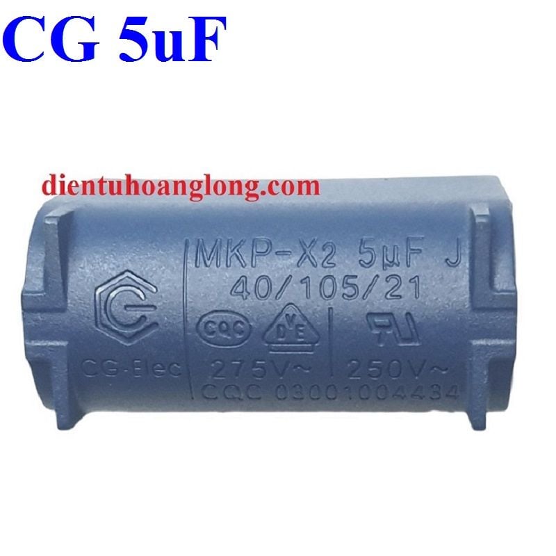 Tụ CG đứng 5uF 275V