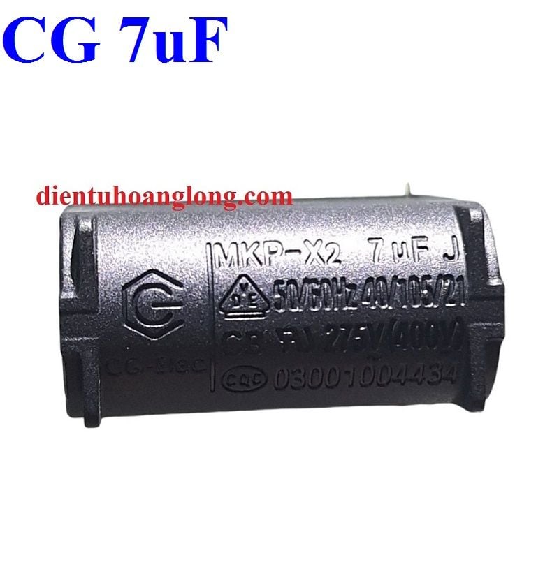 Tụ CG đứng 7uF 275V