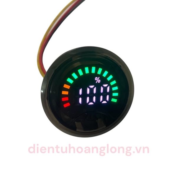  Module vôn kế + dung lượng TRÒN chia vạch cảm ứng 