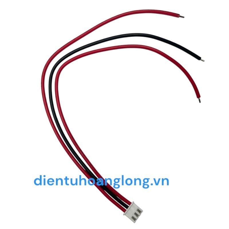 Dây 18AWG 3 sợi 1 đầu 20cm (10 sợi) XH2.54 (SIÊU TO)