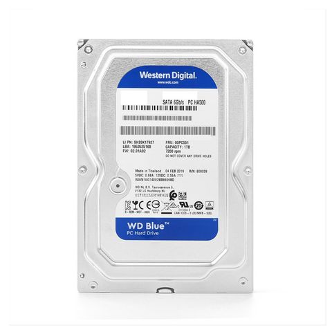 Ổ Cứng HDD Western Blue 2TB (3.5 inch, Sata3 6Gb/s, 256MB Cache, 7200rpm) (WD20EZBX)