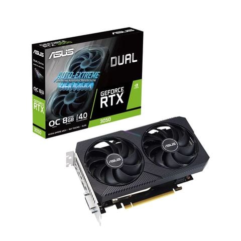 Card màn hình ASUS Dual GeForce RTX 3050 V2 OC Edition 8GB (DUAL-RTX3050-O8G-V2)