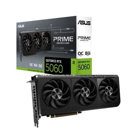 VGA Asus PRIME RTX 5060 8GB OC GDDR7 (PRIME_RTX506-O8G)