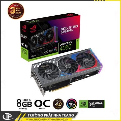 Card màn hình ASUS ROG Strix GeForce RTX 4060 OC Edition 8GB GDDR6 (ROG-STRIX-RTX4060-O8G-GAMING)