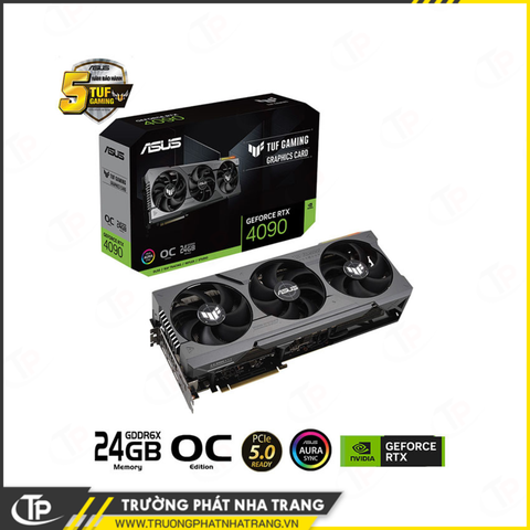 Card màn hình ASUS TUF Gaming GeForce RTX 4090 OC Edition 24GB (TUF-RTX4090-O24G-GAMING)