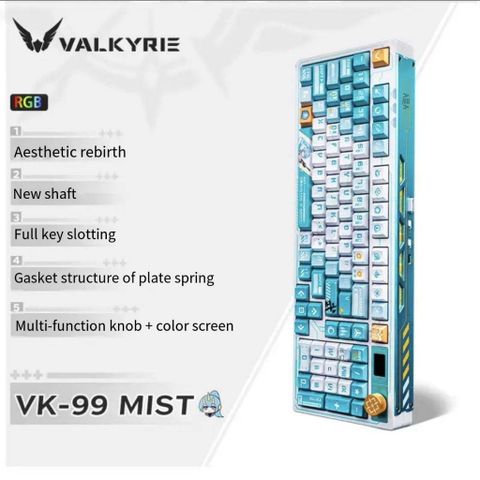 Bàn Phím Cơ VALKYRIE VK99 MIST - Xanh Ngọc