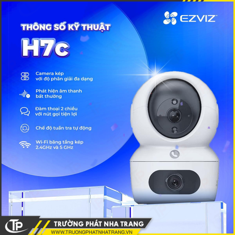 CAMERA WIFI 2 MẮT EZVIZ H7C 8MP (4MP+4MP)