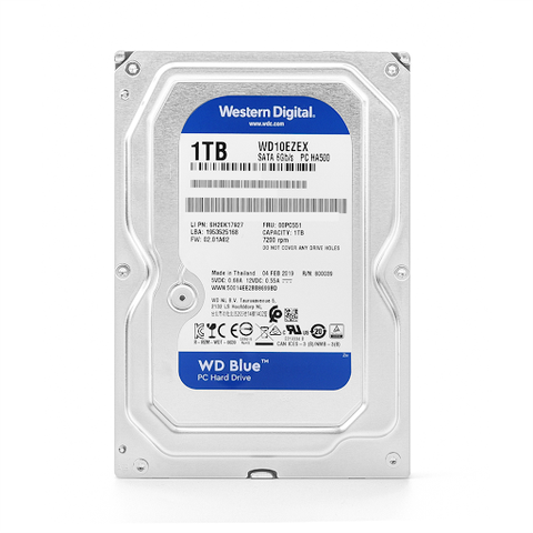 Ổ Cứng HDD Western Caviar Blue 1TB (3.5 inch, Sata3 6Gb/s, 64MB Cache, 7200rpm)