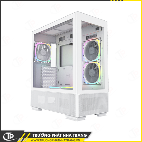 Vỏ Case Montech SKY TWO White (Mid Tower/Màu Trắng) - 4 FAN ARGB