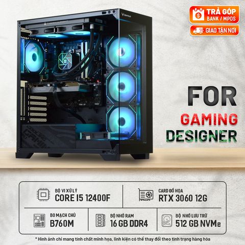 TPC GAMING NOVA 3060 | INTEL CORE I5 12400F | 16GB RAM | RTX 3060 12GB