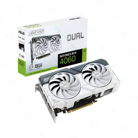 VGA ASUS Dual GeForce RTX 4060 White OC Edition 8GB GDDR6 (DUAL-RTX4060-O8G-WHITE)