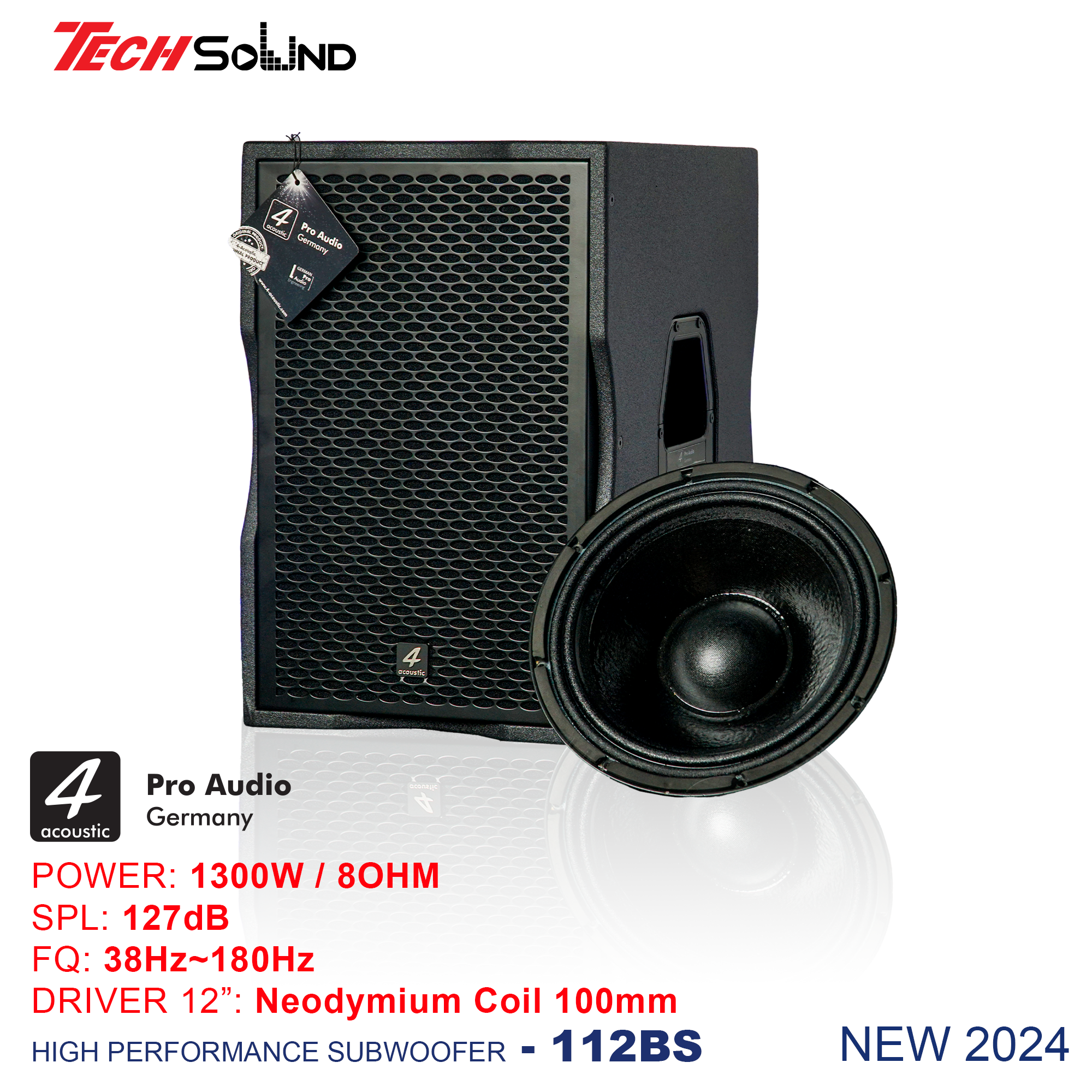 Loa Subwoofer 4Acoustic 112BS Black