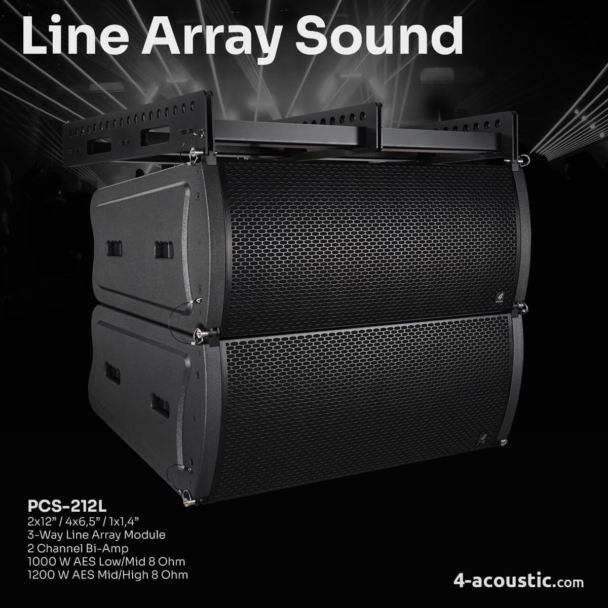Loa line array 4 Acoustic PCS 212L