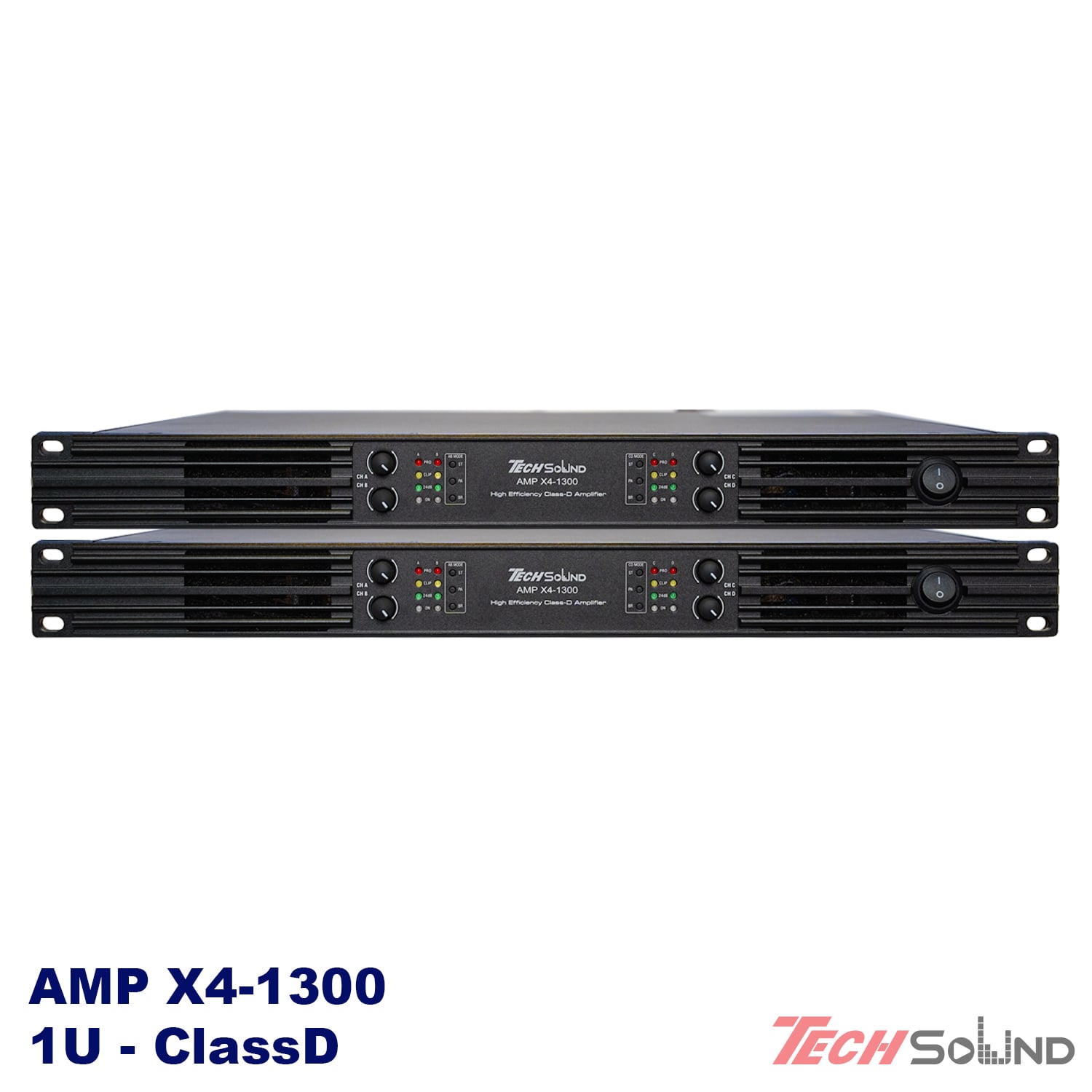Cục đẩy 4 kênh 1U ClassD AMP X4-1300