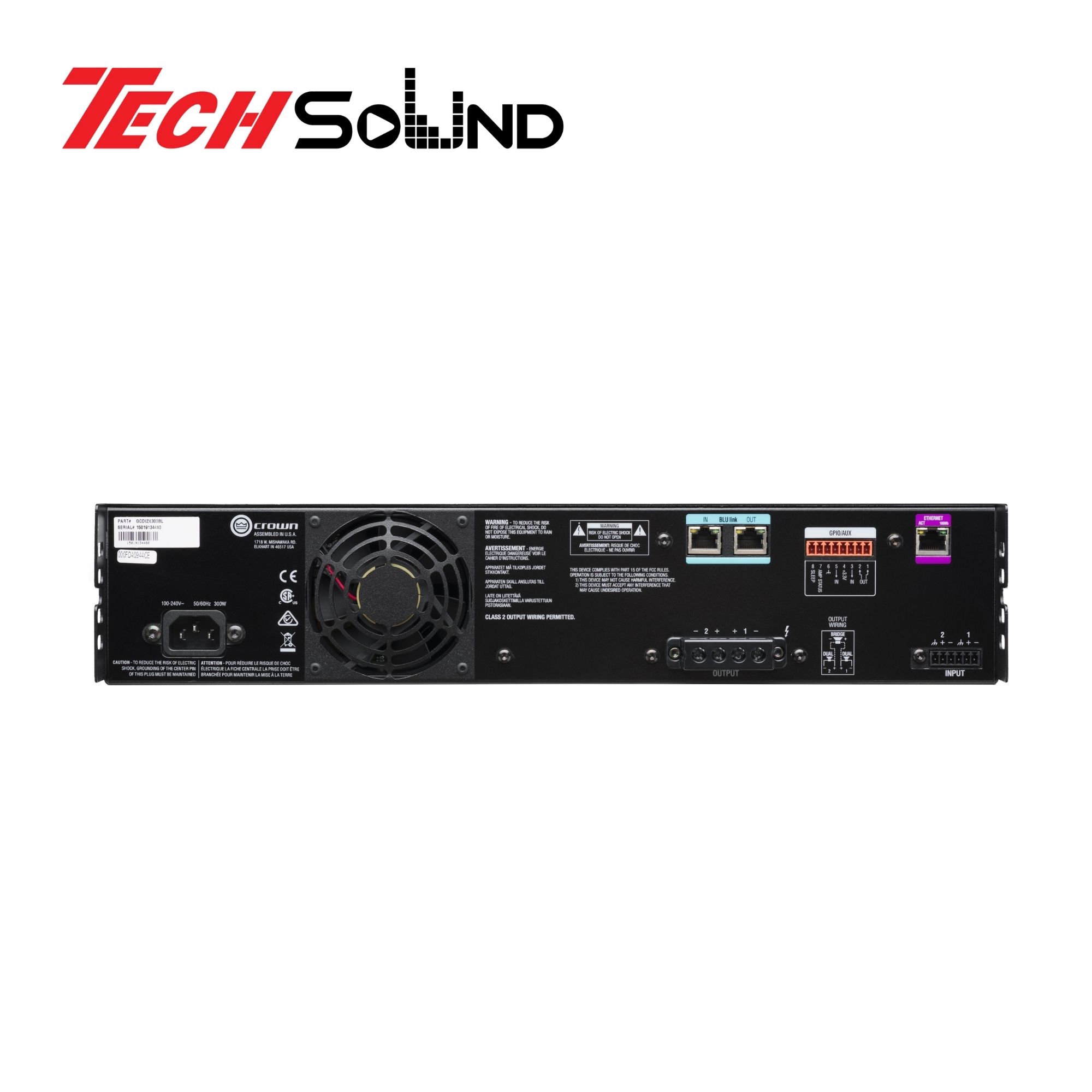 Cục đẩy công suất 2 kênh Crown CDi2|300BL