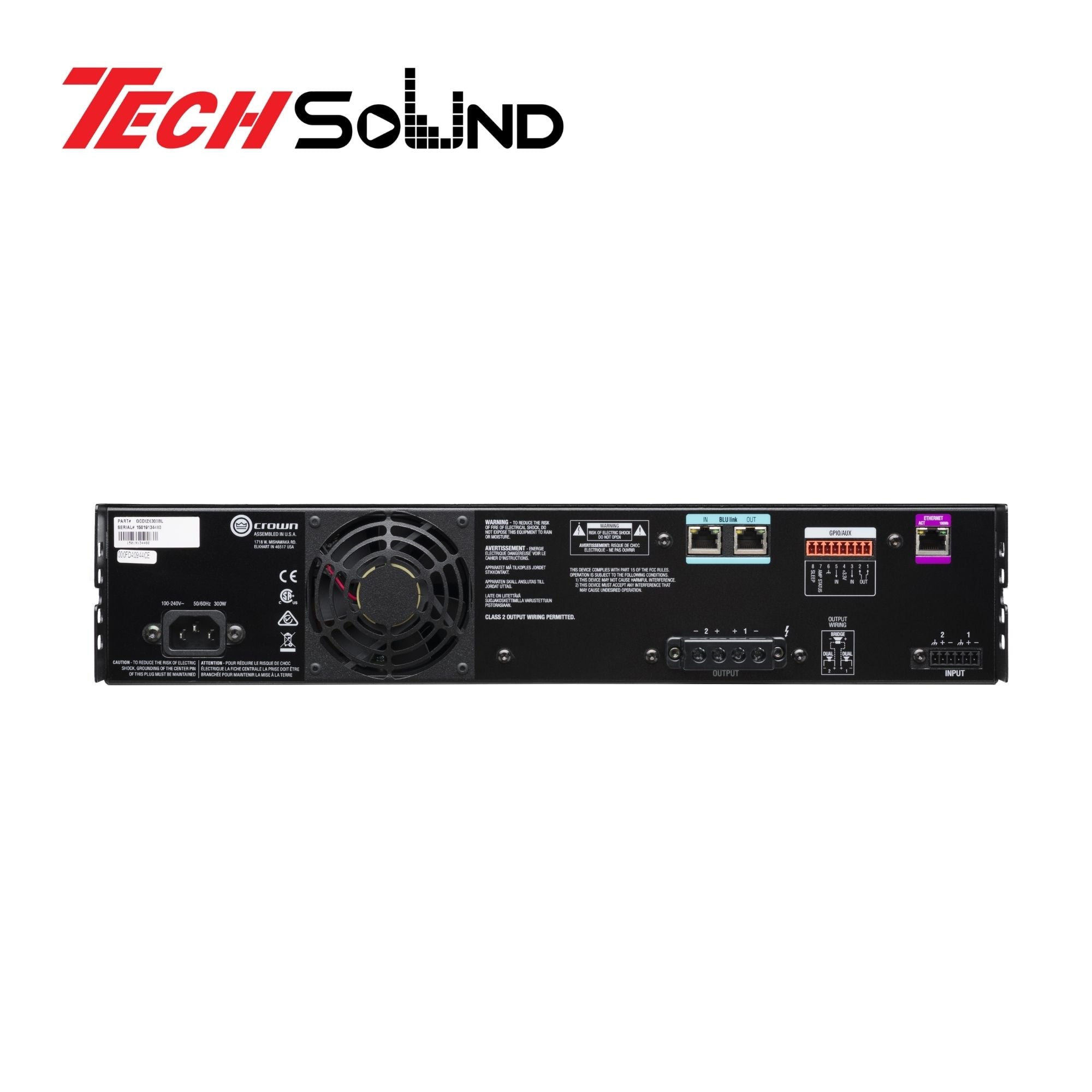 Cục đẩy công suất 2 kênh Crown CDi2|300BL