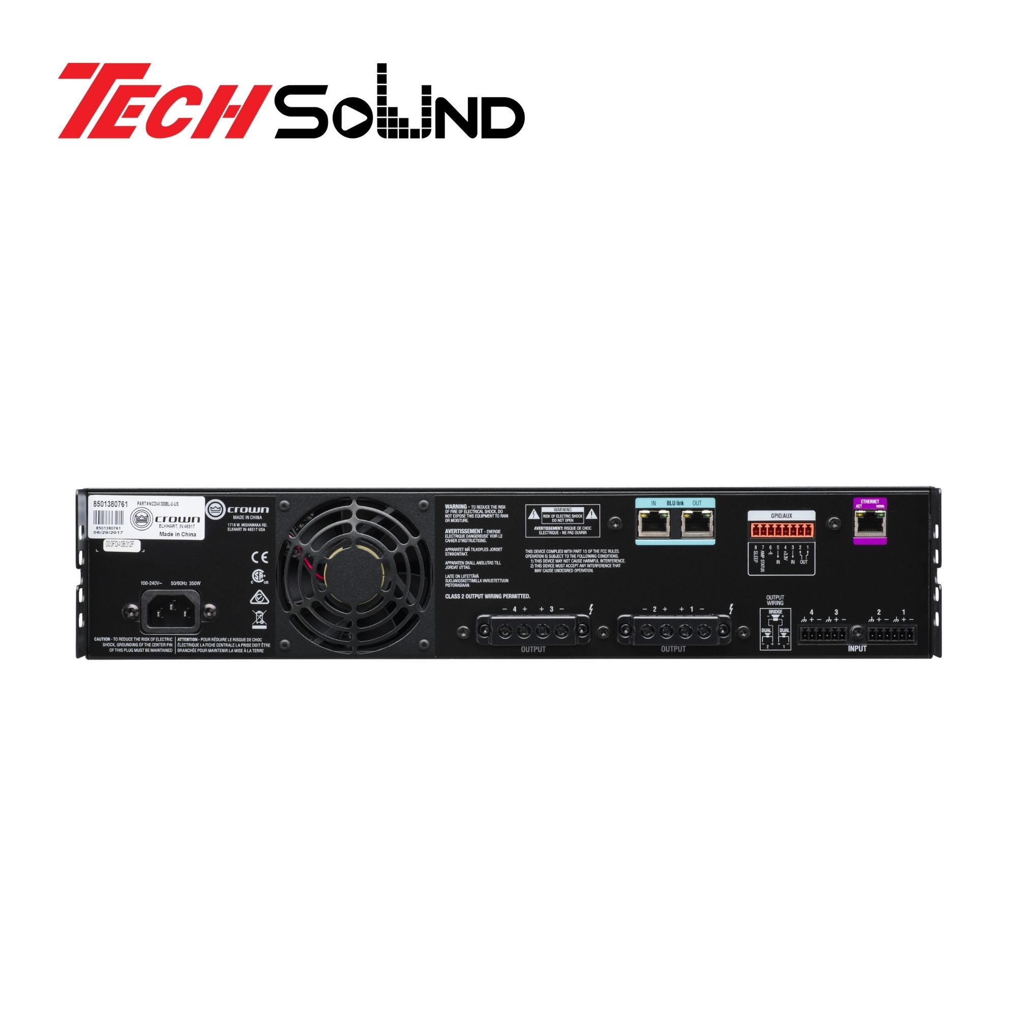 Cục đẩy công suất 4 kênh Crown  CDi4|300BL