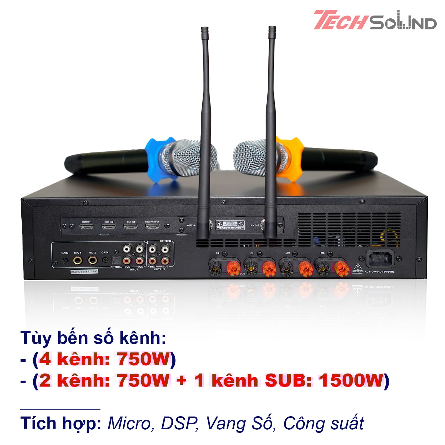 Đẩy liền Vang Mic Itech GS-2615