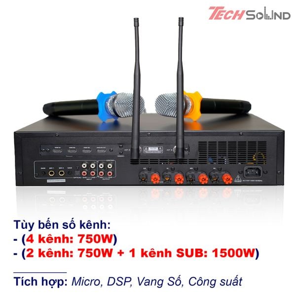 Đẩy liền Vang Mic Itech GS-2615 New 2025