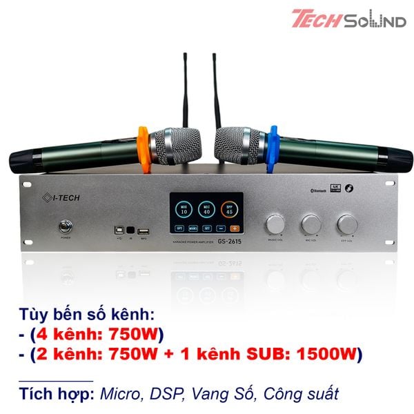 Đẩy liền Vang, Micro Itech GS-2615 New 2025