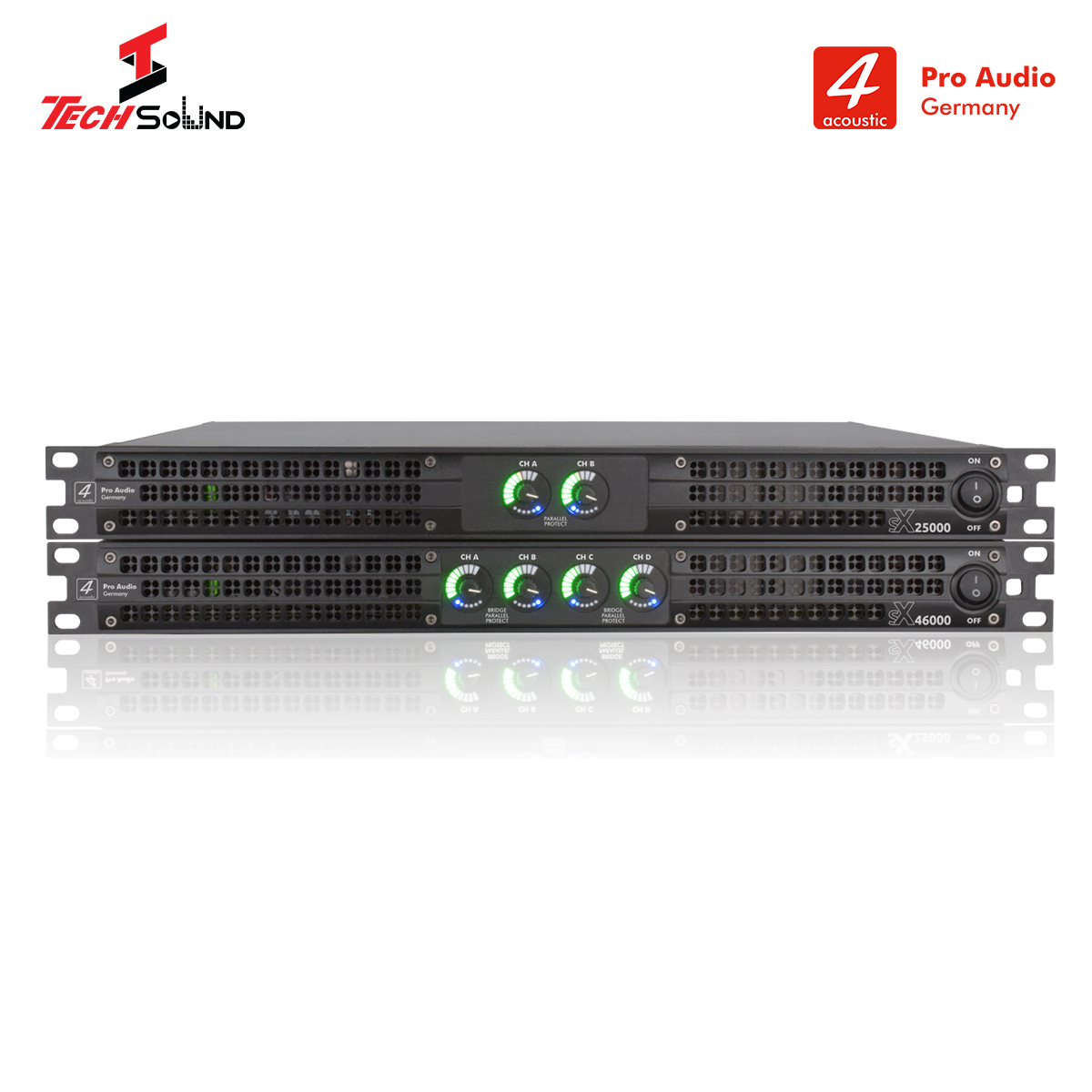 Công suất 1U 4Acoustic SX44000 (4 Kênh 1100W)