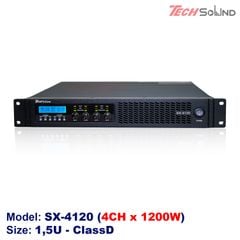 Cục đẩy 4 kênh ClassD Techsound SX4120 (New 2025)