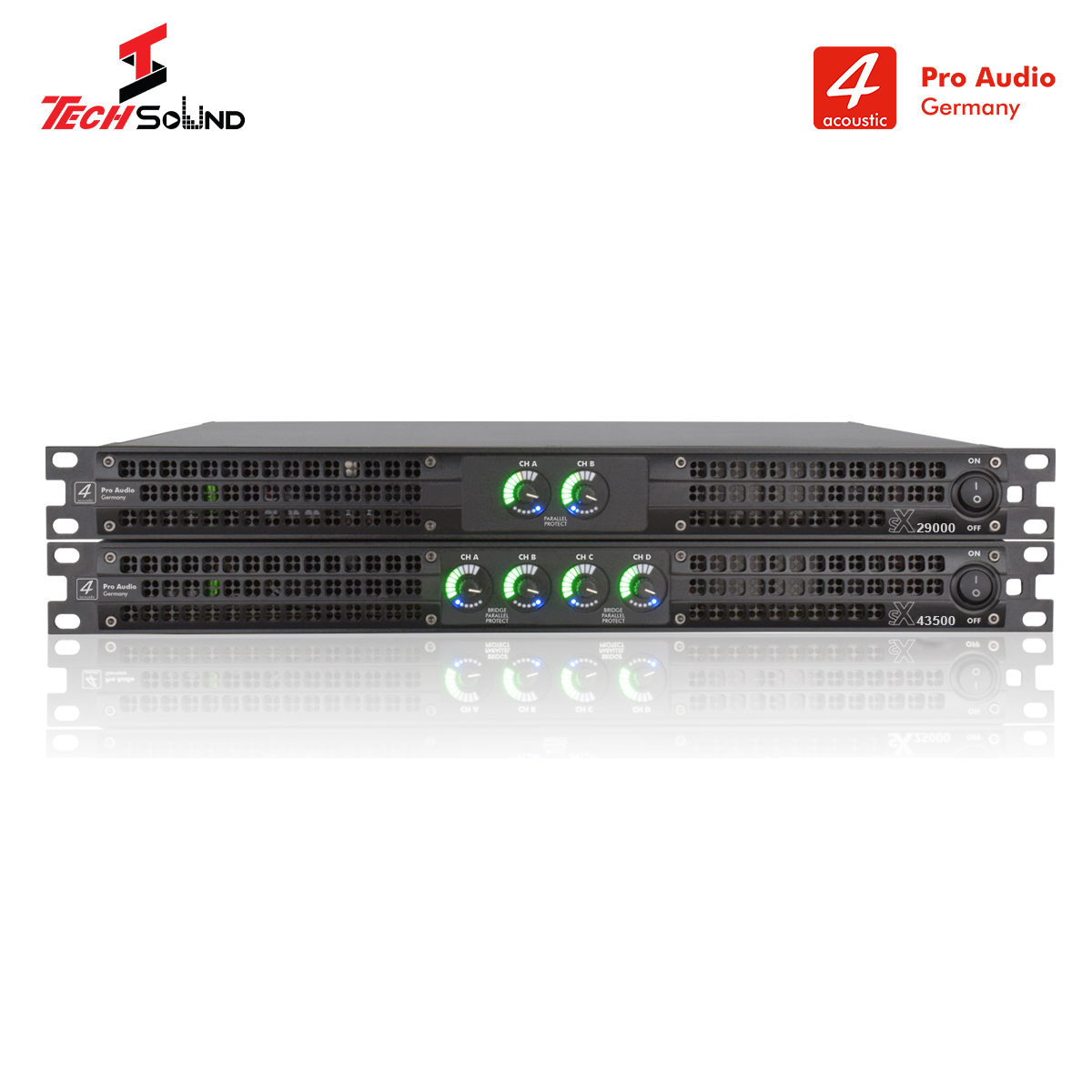 Công suất 1U 4Acoustic SX43500 (4 Kênh 900W)