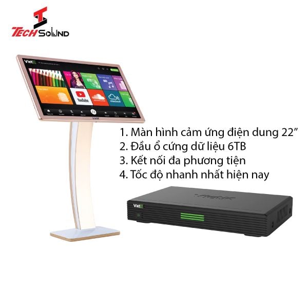 Bộ đầu màn VietK 6T Plus kèm màn hình 22 inch