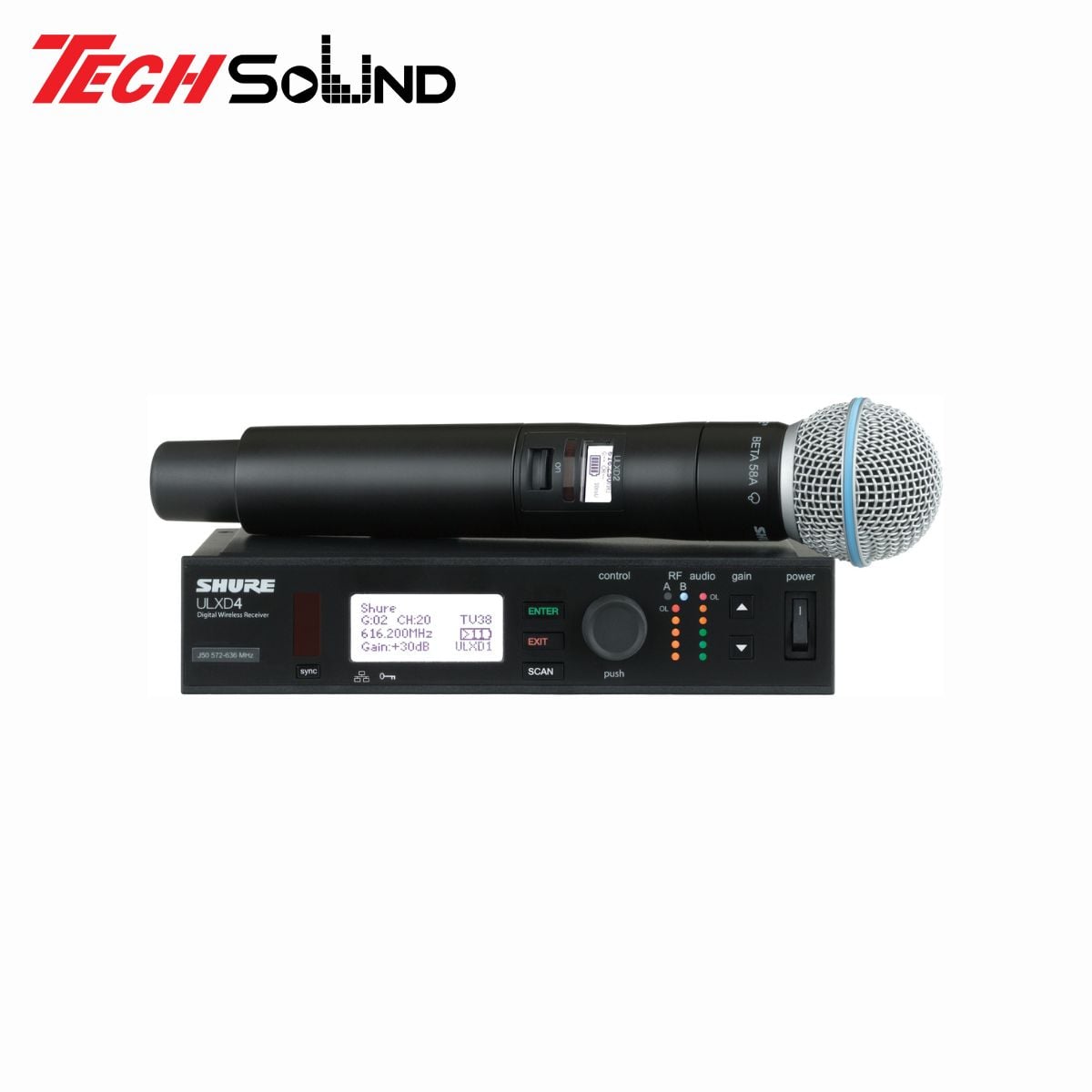 Bộ thu phát và micro không dây Shure ULXD4 B58