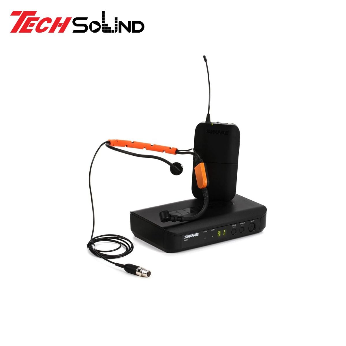 Bộ thu phát và micro cài đầu Shure BLX14RA/SM31